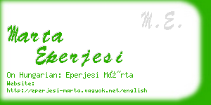 marta eperjesi business card